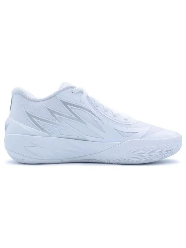 Кроссовки mb.02 lo 'triple white' Puma — изображение 2 из 4, белый/серебристый