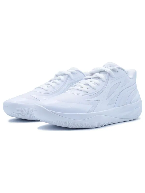 Кроссовки mb.02 lo 'triple white' Puma — изображение 3 из 4, белый/серебристый