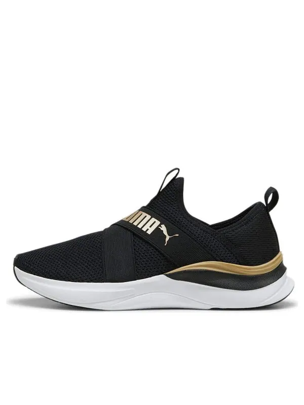 Кроссовки softride harmony slip-on 'black gold' Puma — изображение 1 из 4, черный/белый