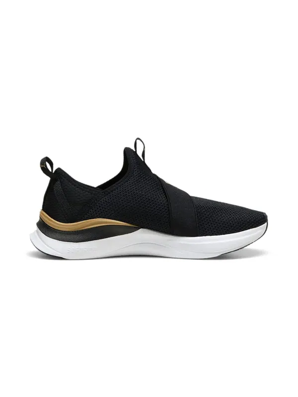 Кроссовки softride harmony slip-on 'black gold' Puma — изображение 2 из 4, черный/белый