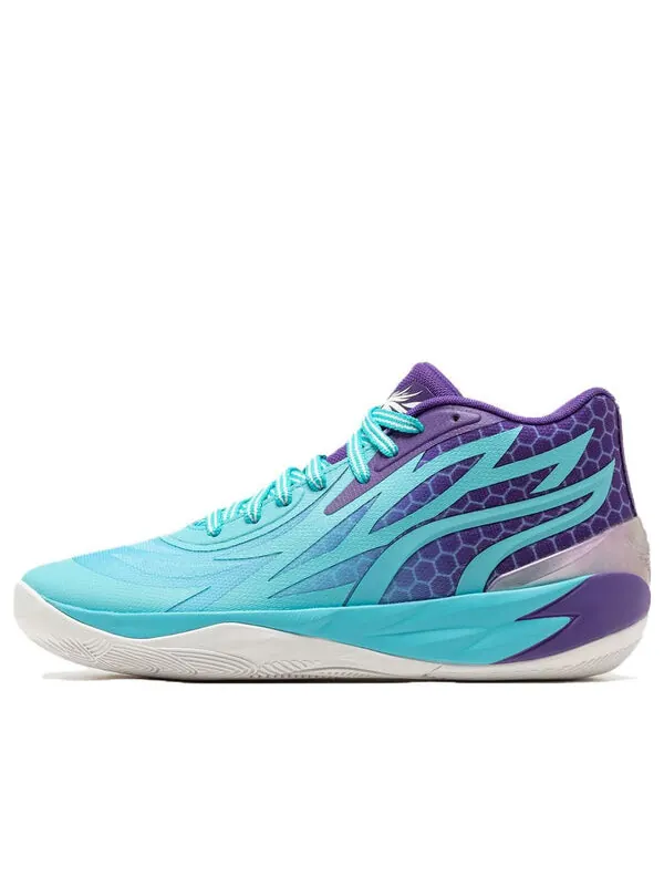 Кроссовки mb.02 low lamelo ball 'queen city hornets' Puma — изображение 1 из 4, фиолетовый/синий