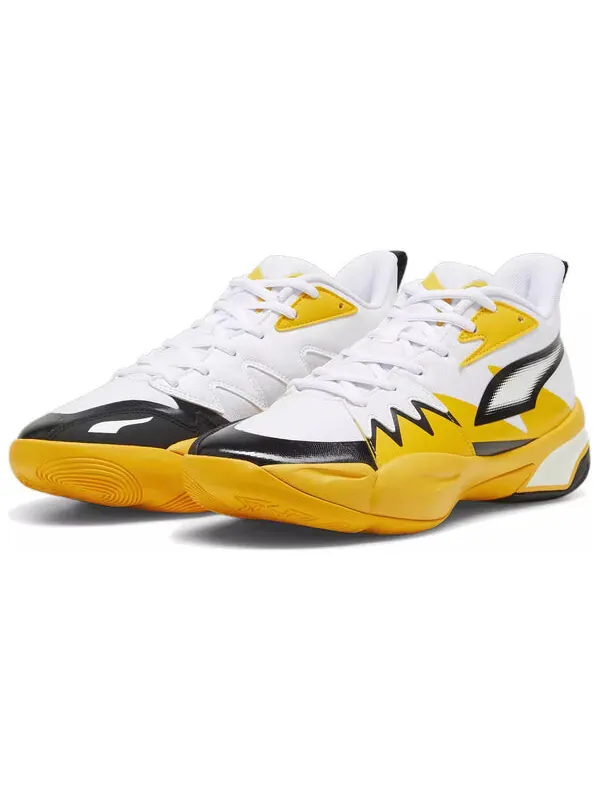 Кроссовки genetics 'white yellow' Puma — изображение 3 из 4, белый/желтый
