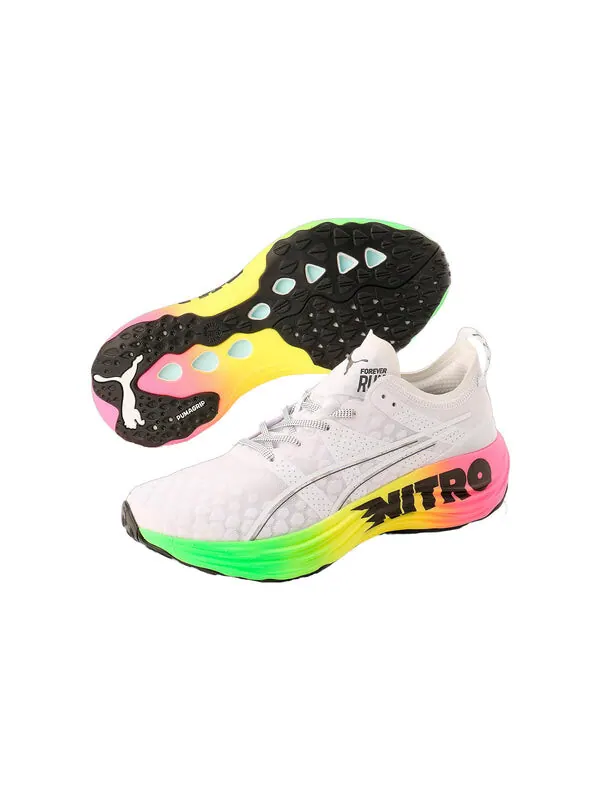Кроссовки foreverrun nitro 'futrograde - white' Puma — изображение 3 из 4, белый/зеленый
