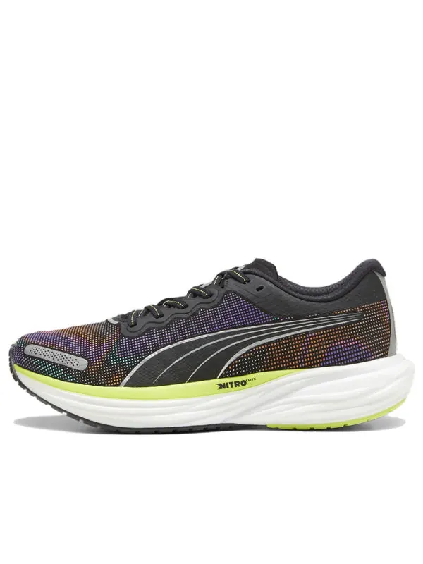 Кроссовки deviate nitro 2 'black lime pow' Puma — изображение 1 из 4, фиолетовый/черный