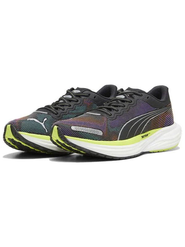 Кроссовки deviate nitro 2 'black lime pow' Puma — изображение 3 из 4, фиолетовый/черный