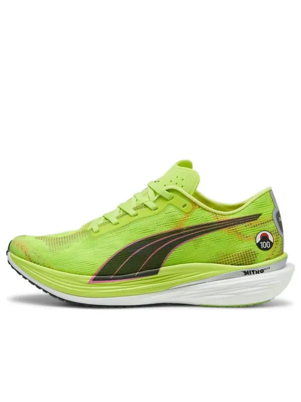 Кроссовки deviate nitro elite 2 ekiden 'neon green' Puma — изображение 1 из 4, неоновый зеленый/белый