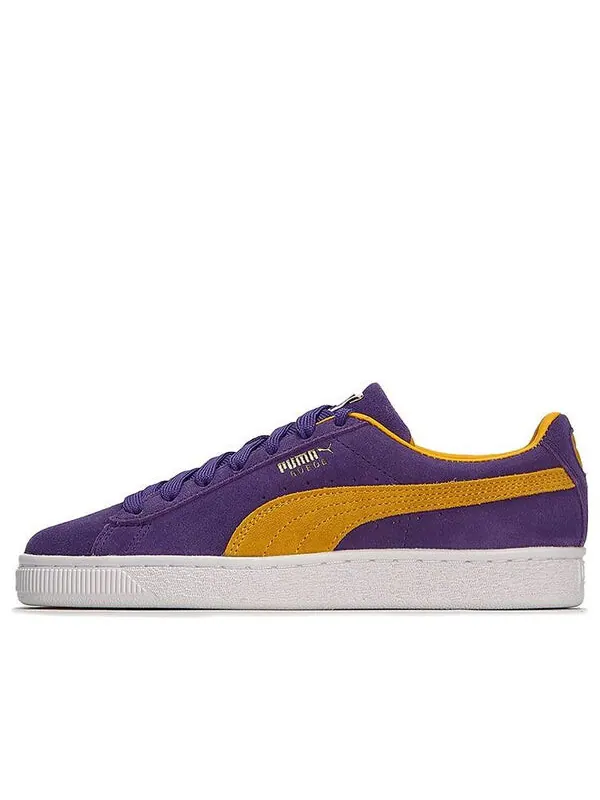 Кроссовки suede teams 'los angeles lakers' Puma — изображение 1 из 4, фиолетовый/желтый