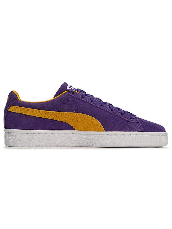 Кроссовки suede teams 'los angeles lakers' Puma — изображение 2 из 4, фиолетовый/желтый