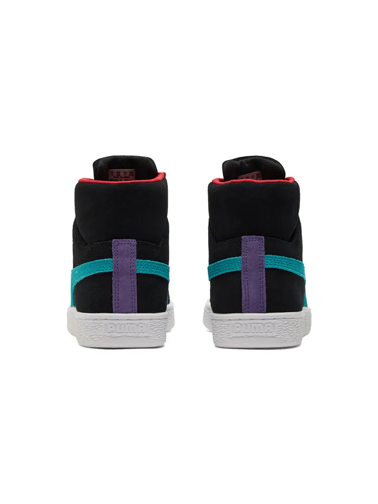 Кеды PUMA Suede Mid 21 'Black Viridian Green Red' — изображение 4 из 5, красный