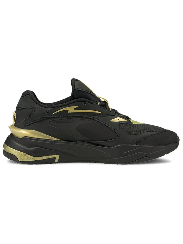 Кроссовки rs-fast metal v2 'black team gold' Puma — изображение 2 из 4, черный