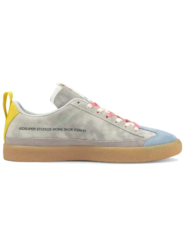 Кроссовки kidsuper studios x suede vintage 'lupine' Puma — изображение 2 из 4, серый/синий/красный