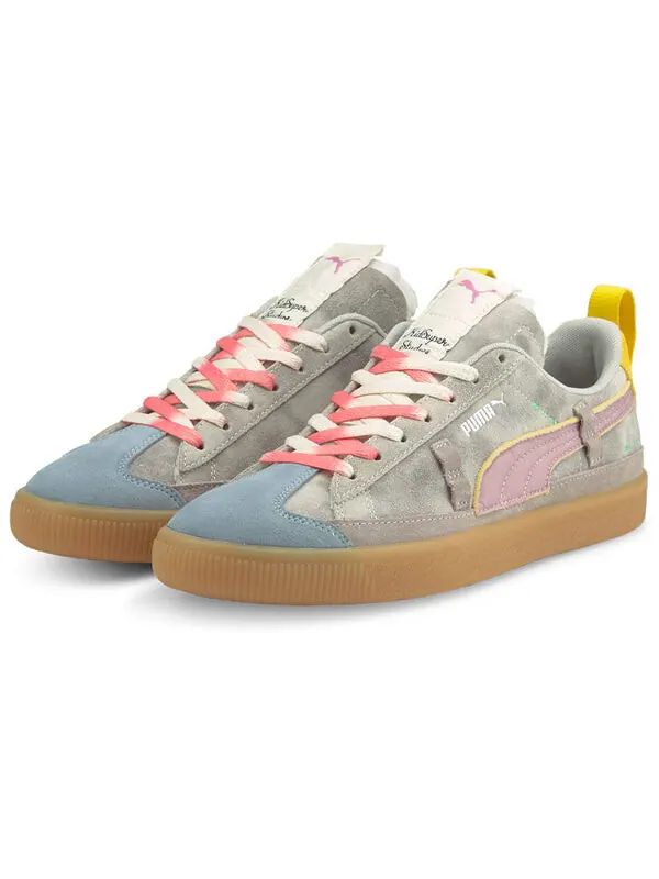 Кроссовки kidsuper studios x suede vintage 'lupine' Puma — изображение 3 из 4, серый/синий/красный