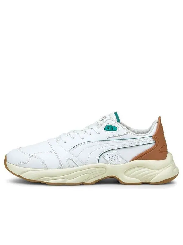Кроссовки rs-connect 'white marshmallow' Puma — изображение 1 из 4, белый/зеленый/коричневый