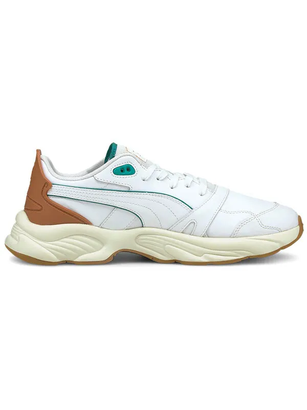 Кроссовки rs-connect 'white marshmallow' Puma — изображение 2 из 4, белый/зеленый/коричневый