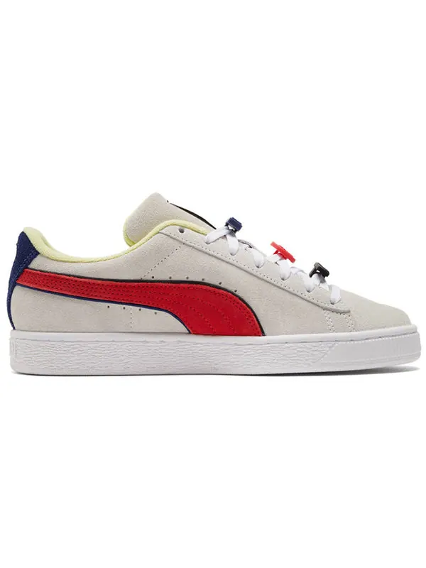 Кроссовки suede 'decor8' Puma — изображение 2 из 4, белый/синий/красный