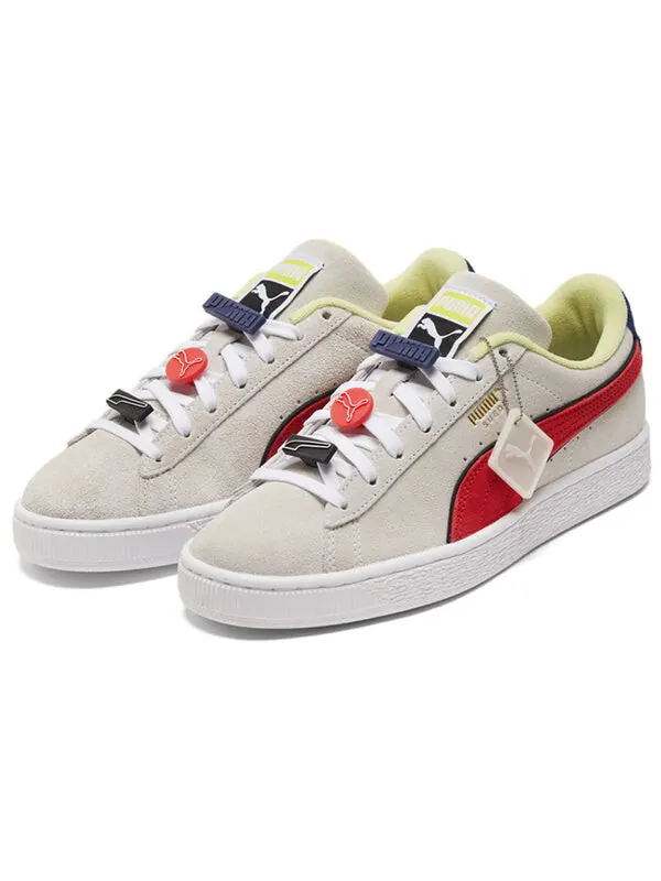 Кроссовки suede 'decor8' Puma — изображение 3 из 4, белый/синий/красный