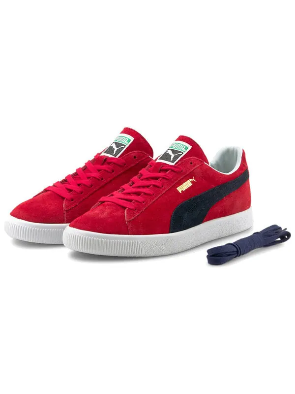 Кроссовки suede vintage retro made in japan 'high risk red navy' Puma — изображение 3 из 4, черный/красный/белый