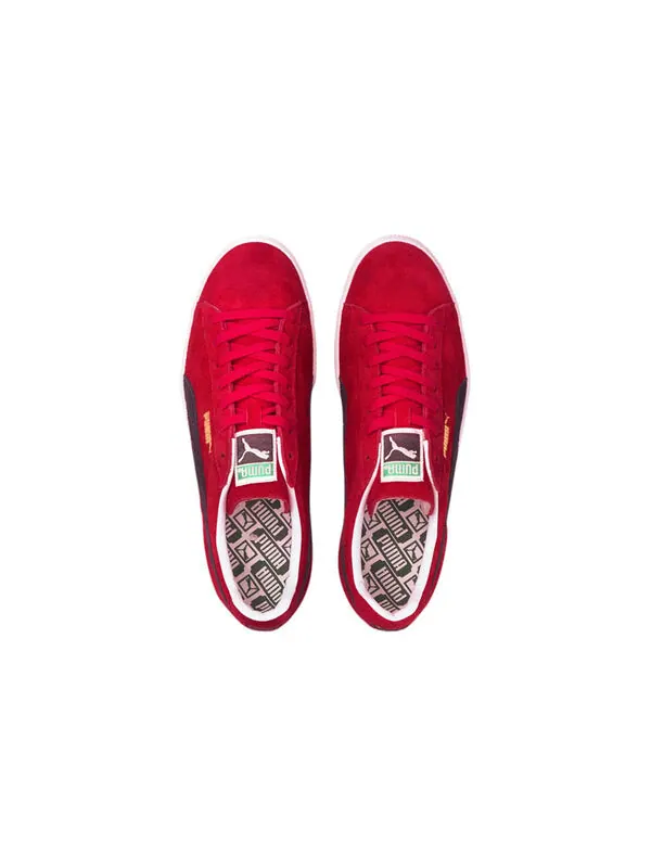 Кроссовки suede vintage retro made in japan 'high risk red navy' Puma — изображение 4 из 4, черный/красный/белый