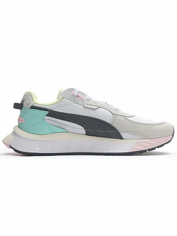 Кроссовки wild rider 'layers - white ebony' Puma — изображение 2 из 4, черный/зеленый
