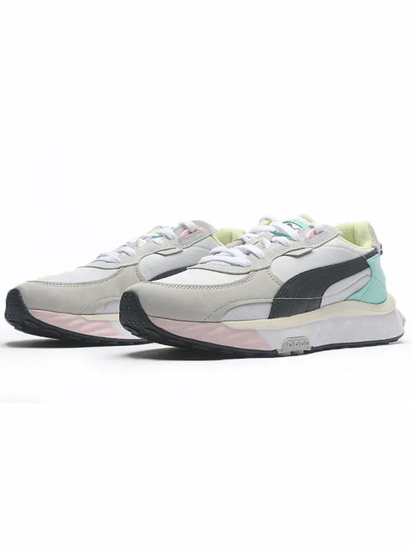 Кроссовки wild rider 'layers - white ebony' Puma — изображение 3 из 4, черный/зеленый