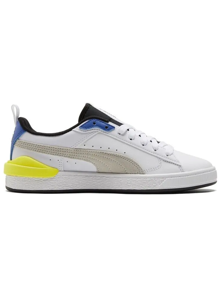 Кеды PUMA Suede Bloc 'White Silver Blue' — изображение 2 из 5, белый