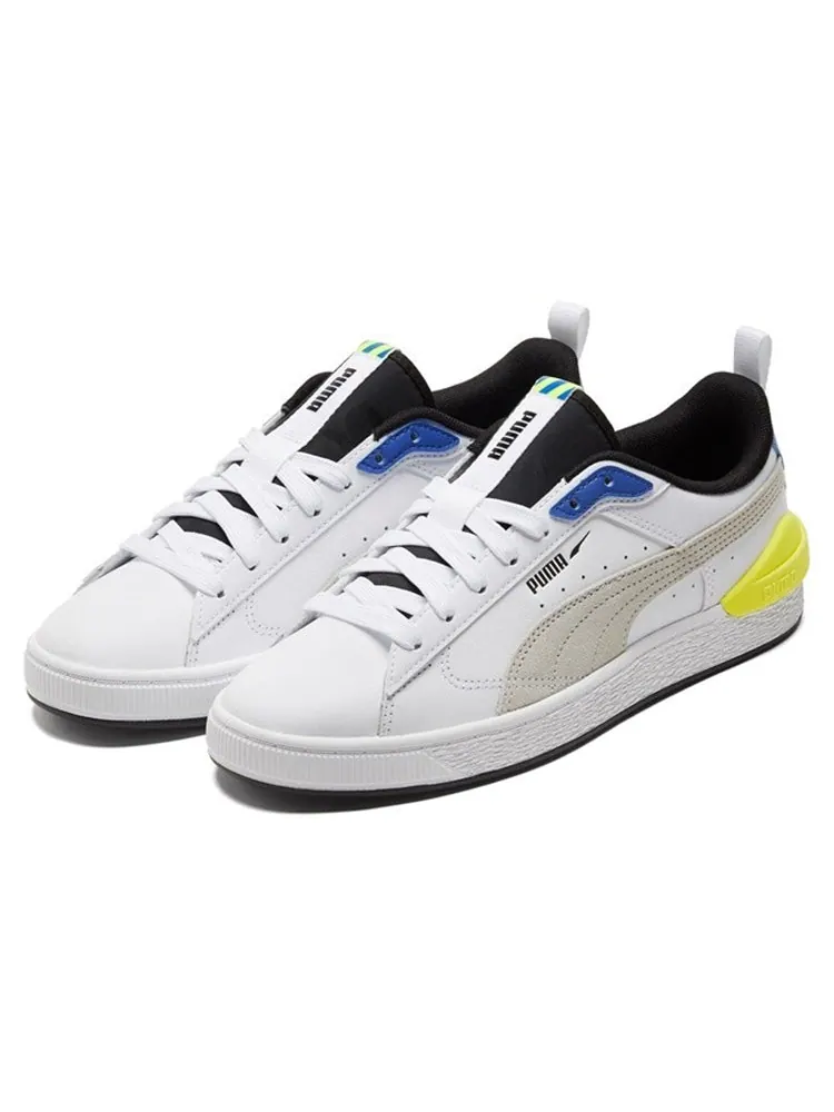 Кеды PUMA Suede Bloc 'White Silver Blue' — изображение 3 из 5, белый