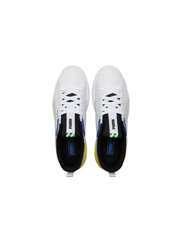 Кеды PUMA Suede Bloc 'White Silver Blue' — изображение 4 из 5, белый