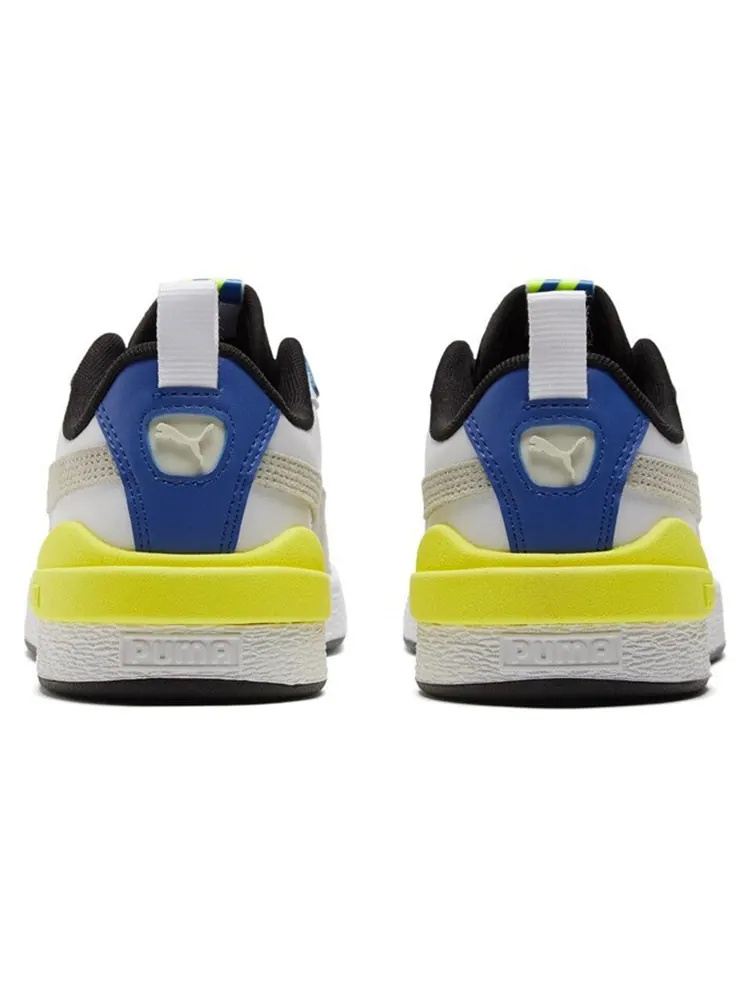 Кеды PUMA Suede Bloc 'White Silver Blue' — изображение 5 из 5, белый