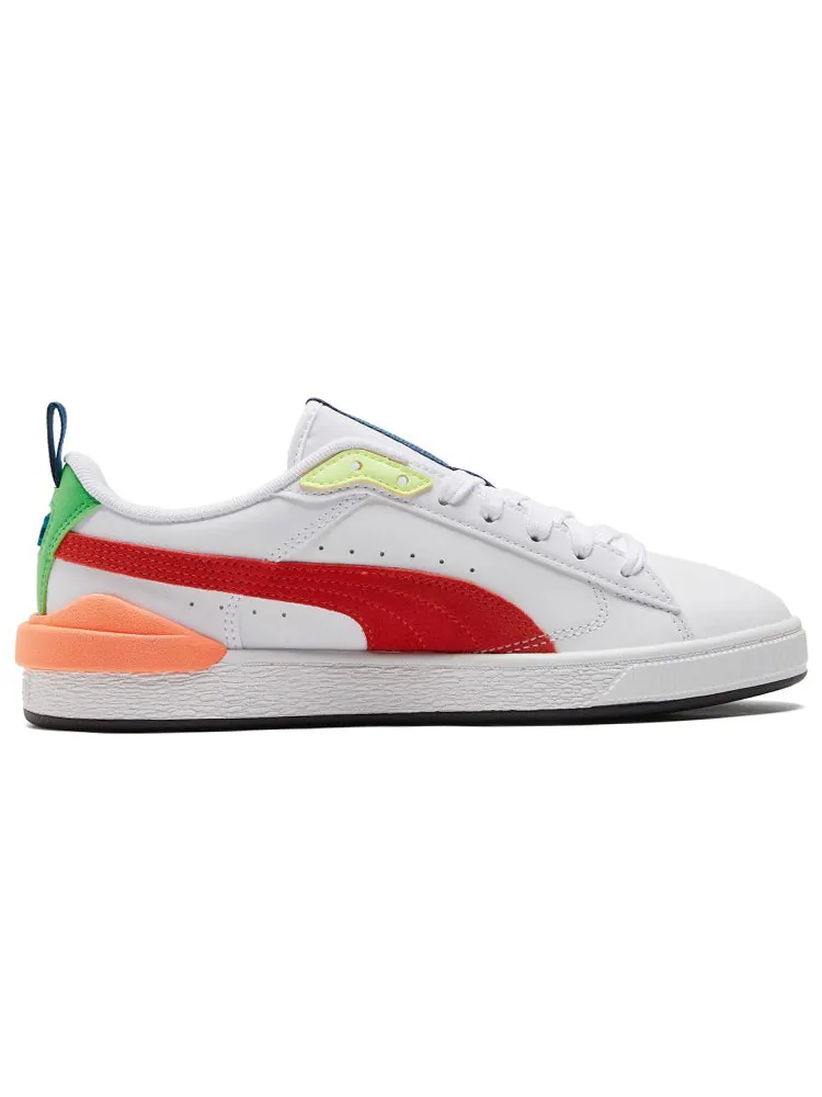 Кеды PUMA Suede Bloc 'White Cherry Tomato' — изображение 2 из 5, красный
