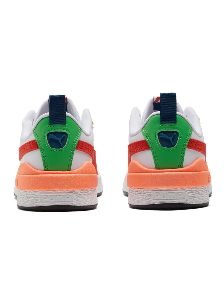 Кеды PUMA Suede Bloc 'White Cherry Tomato' — изображение 4 из 5, красный
