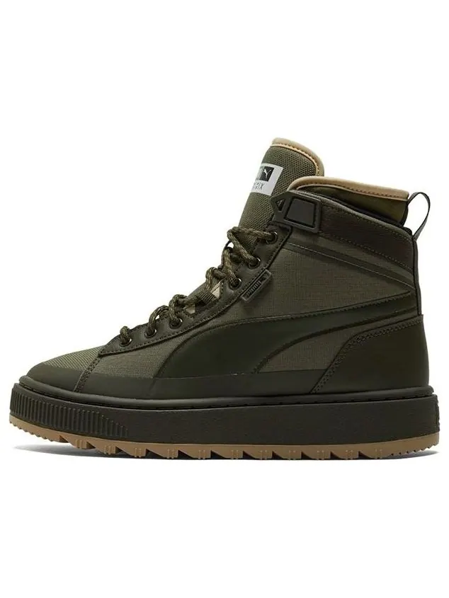 Кеды PUMA Unisex Suede Mid WTR Sneakers Green — изображение 1 из 6, коричневый