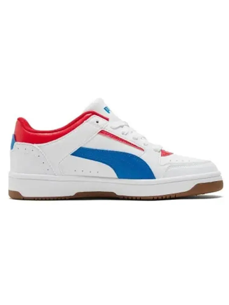 Кеды PUMA Rebound Joy Low 'White Future Blue High Risk Red' — изображение 2 из 4, красный