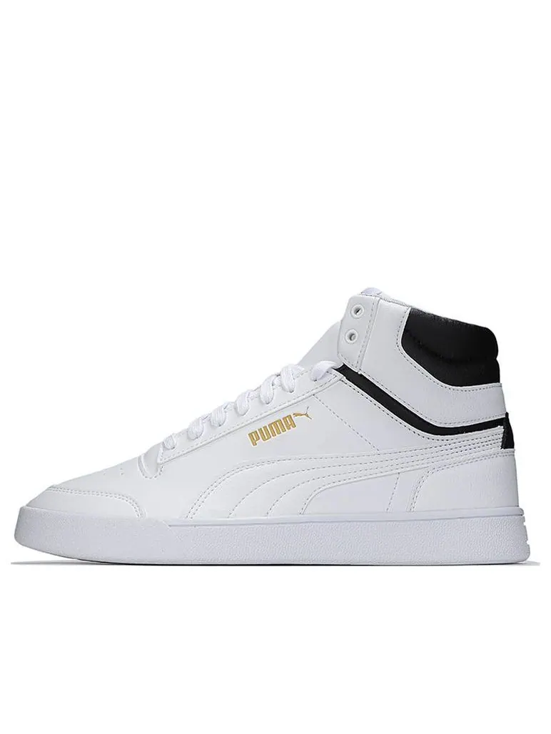 Кеды PUMA Shuffle Mid 'White Black Gold' — изображение 1 из 4, белый