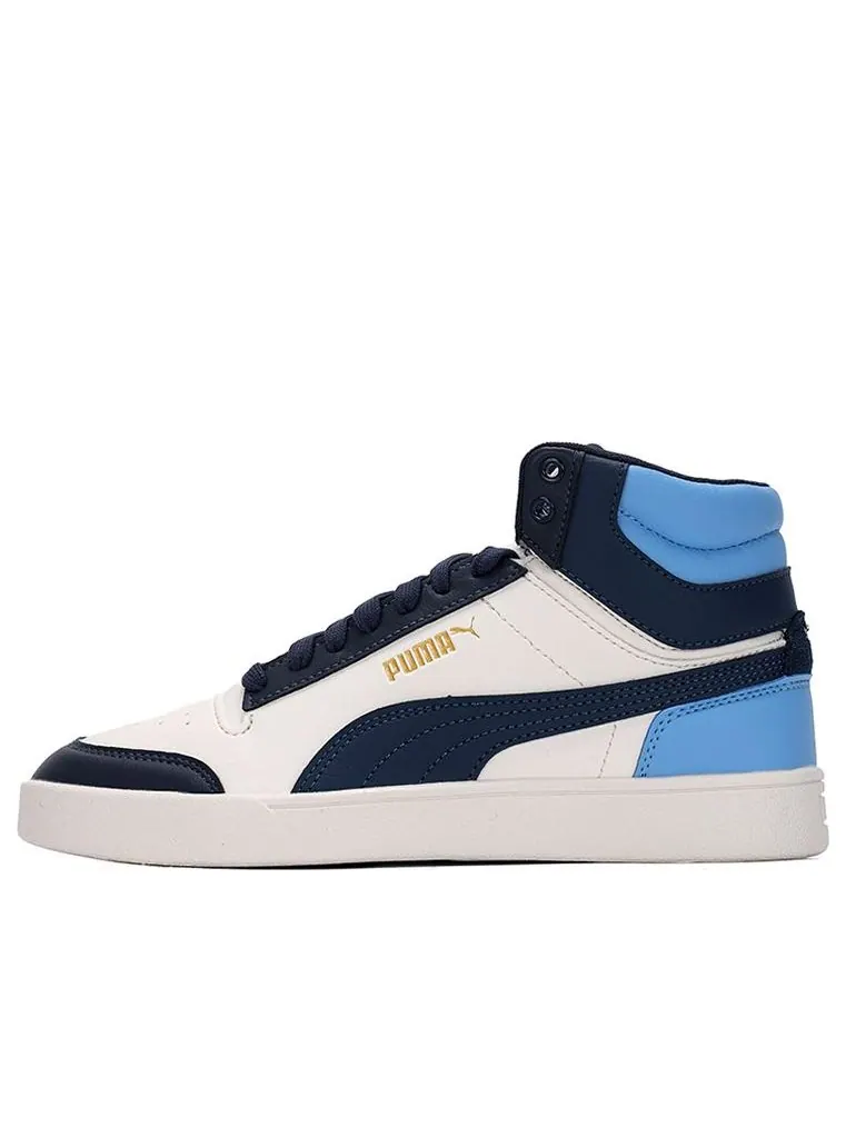 Кеды PUMA Shuffle Mid Mid Tops Casual Skateboarding Shoes Unisex Blue White — изображение 1 из 6, синий