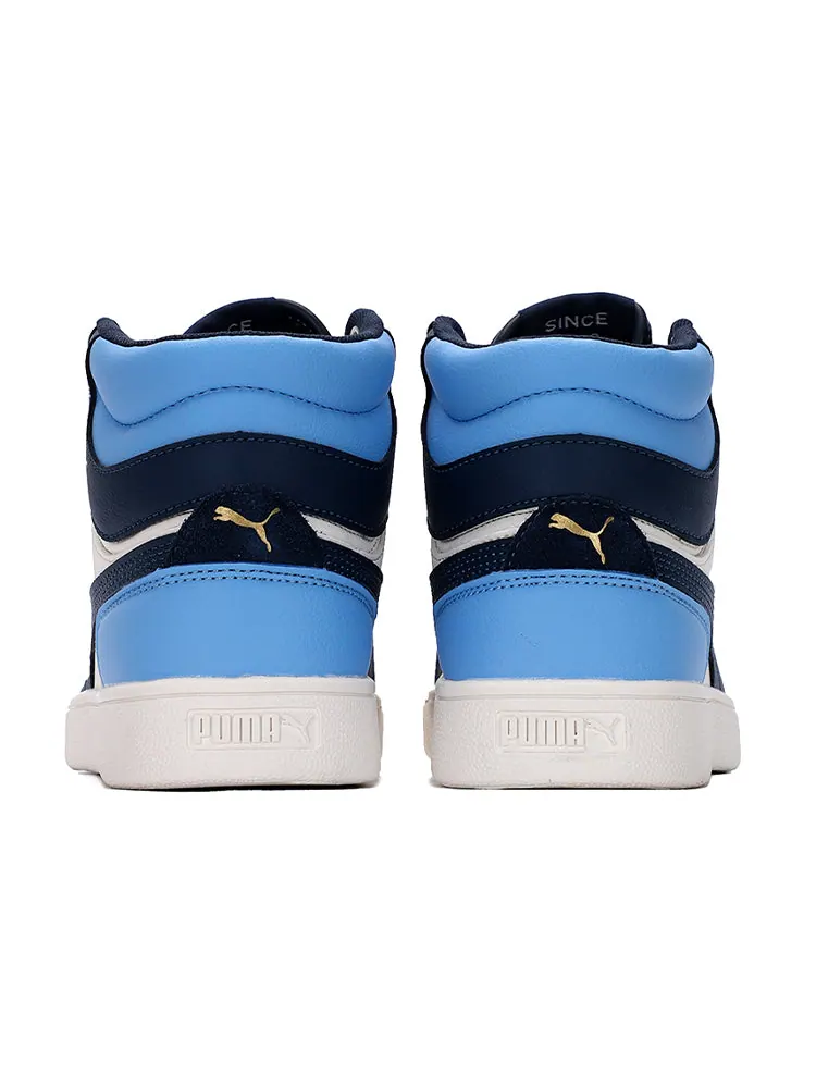 Кеды PUMA Shuffle Mid Mid Tops Casual Skateboarding Shoes Unisex Blue White — изображение 5 из 6, синий