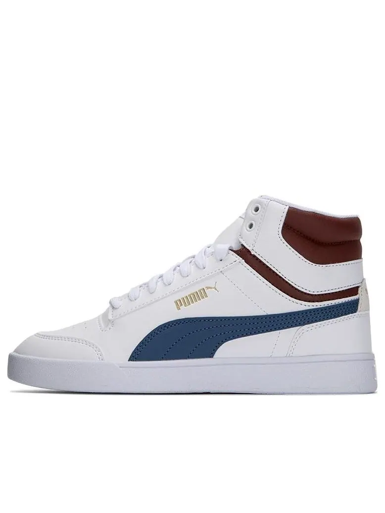 Кеды PUMA Shuffle Mid 'White Lake Blue' — изображение 1 из 5, белый
