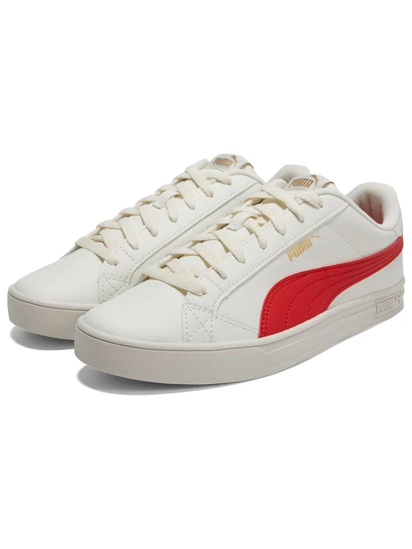Кеды PUMA Smash Vulc V3 LO 'White Red' — изображение 3 из 4, белый