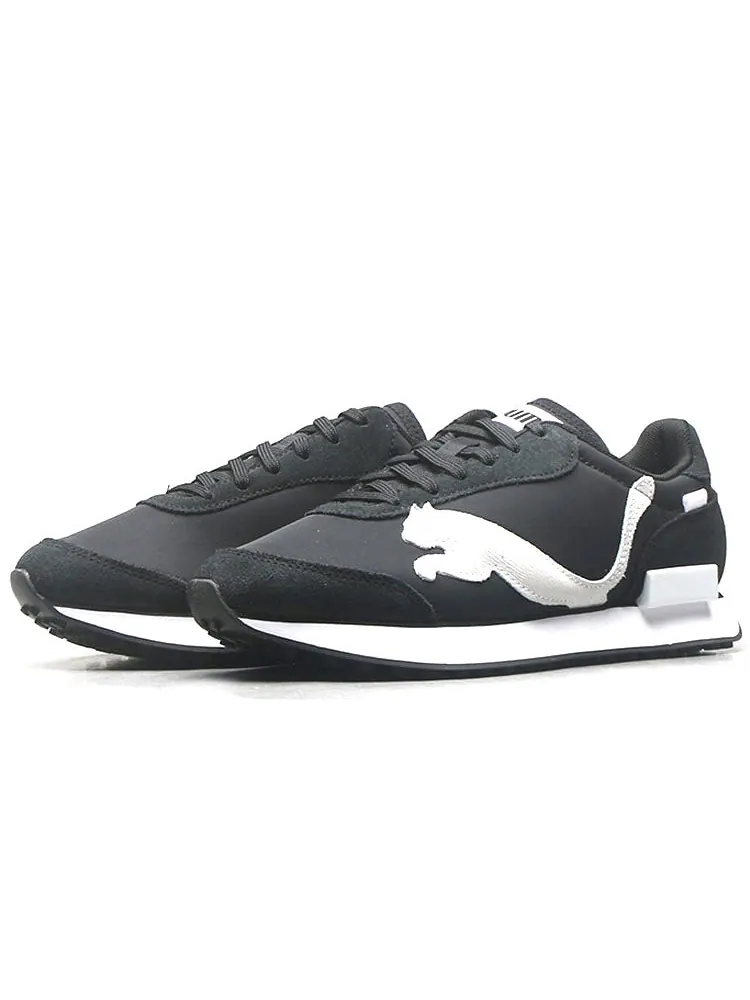 Спортивные кроссовки PUMA Unisex Future Rider Risk Alert Sports Shoes Black/White — изображение 2 из 4, черный