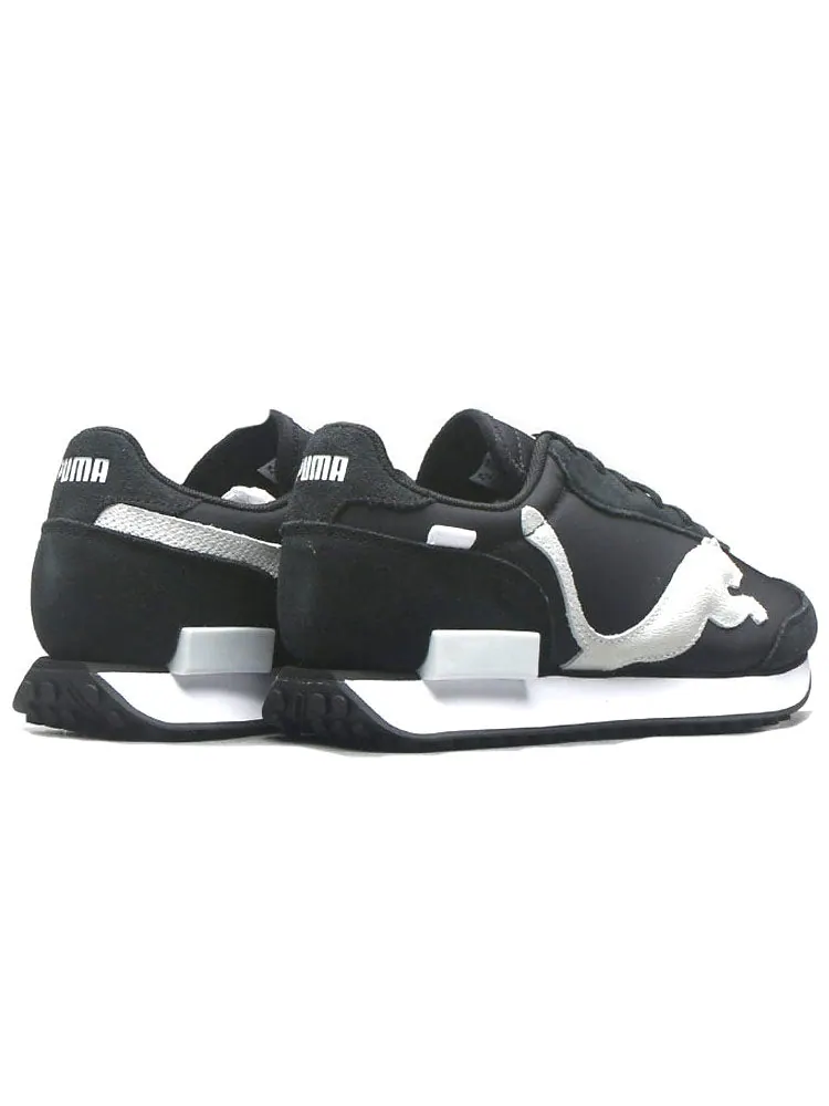 Спортивные кроссовки PUMA Unisex Future Rider Risk Alert Sports Shoes Black/White — изображение 3 из 4, черный