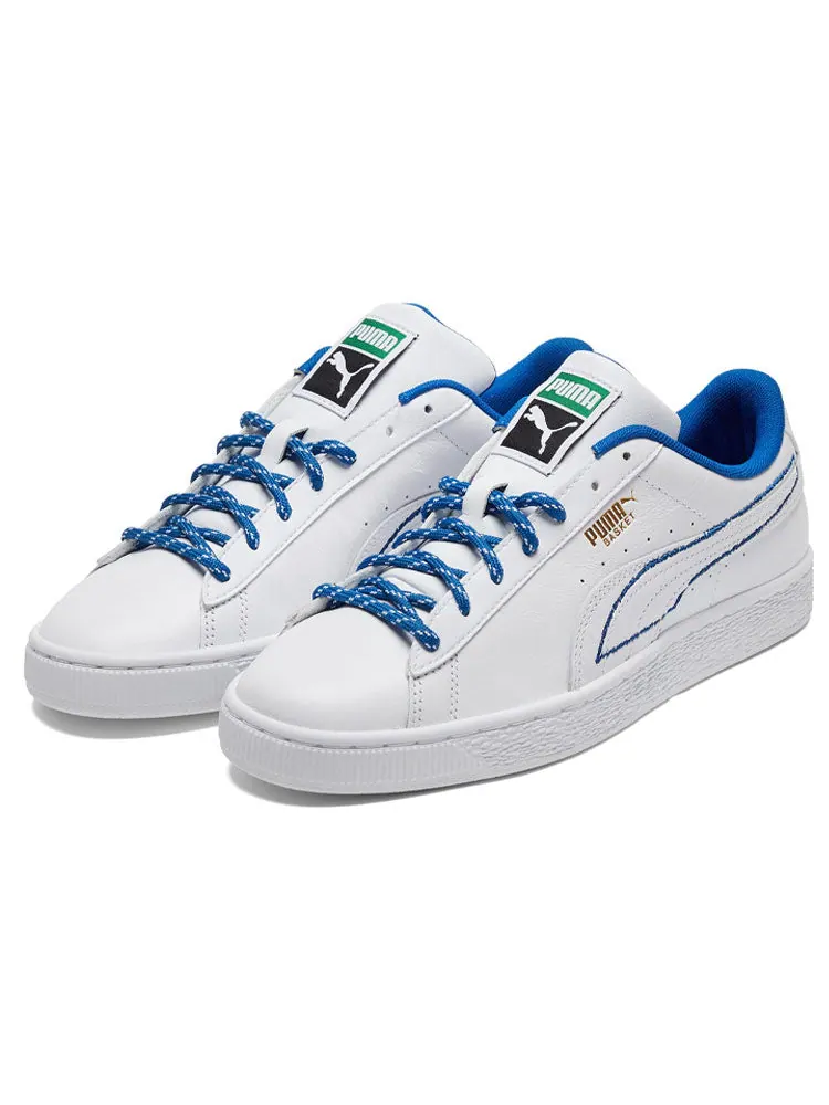 Кеды PUMA Basket New Heritage 'White Royal' — изображение 4 из 5, синий