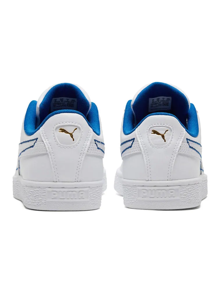 Кеды PUMA Basket New Heritage 'White Royal' — изображение 5 из 5, синий