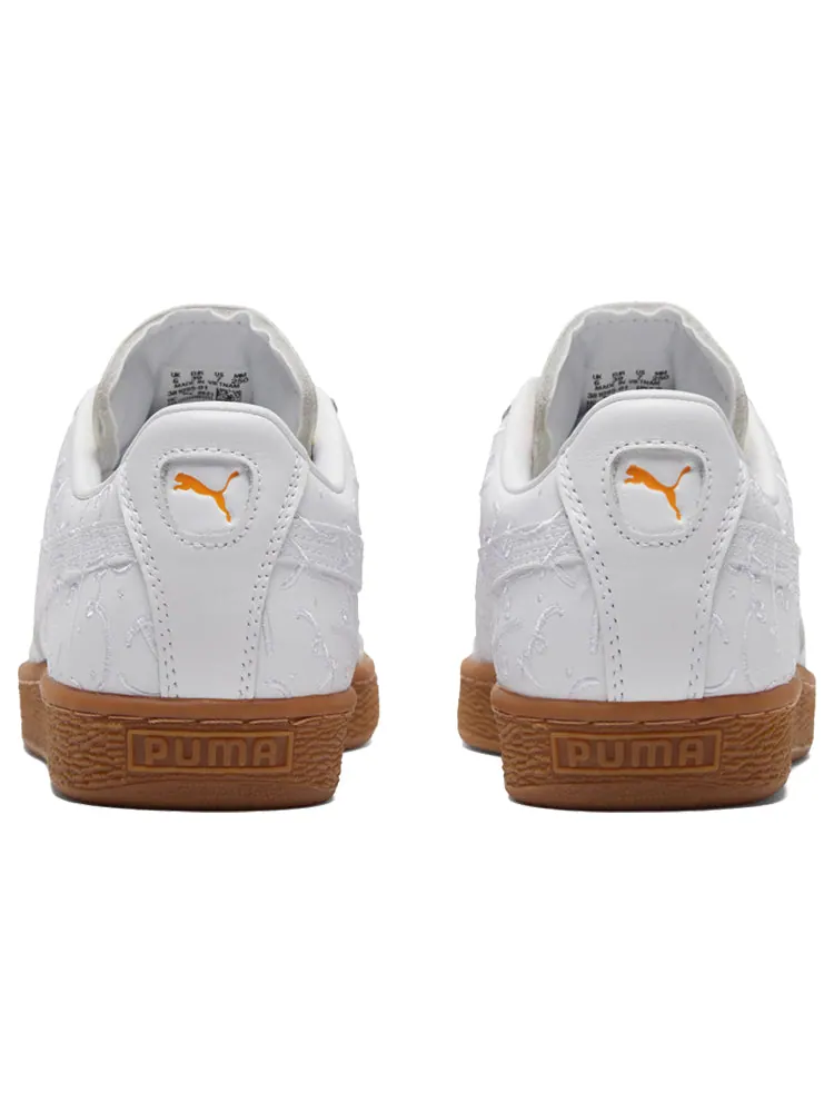 Кеды PUMA Romero Britto x Basket 'Embroidered - White Gum' — изображение 5 из 6, белый