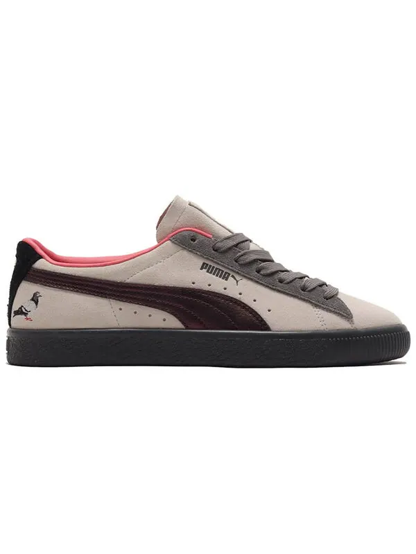 Кроссовки atmos x jeff staple x suede 'pigeon and crow' Puma — изображение 2 из 4, коричневый/розовый