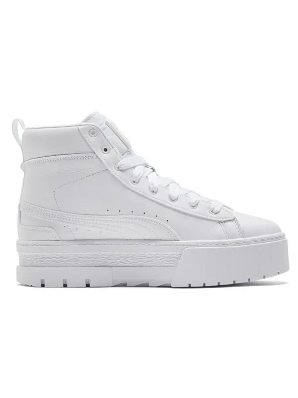 Кроссовки mayze mid 'triple white' Puma — изображение 2 из 4, белый