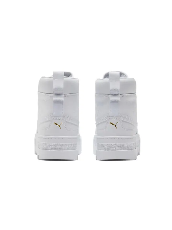 Кроссовки mayze mid 'triple white' Puma — изображение 4 из 4, белый