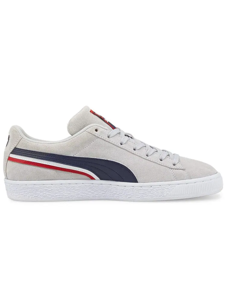 Кеды PUMA Suede 'Triplex - Grey Violet New Navy' — изображение 2 из 5, серый