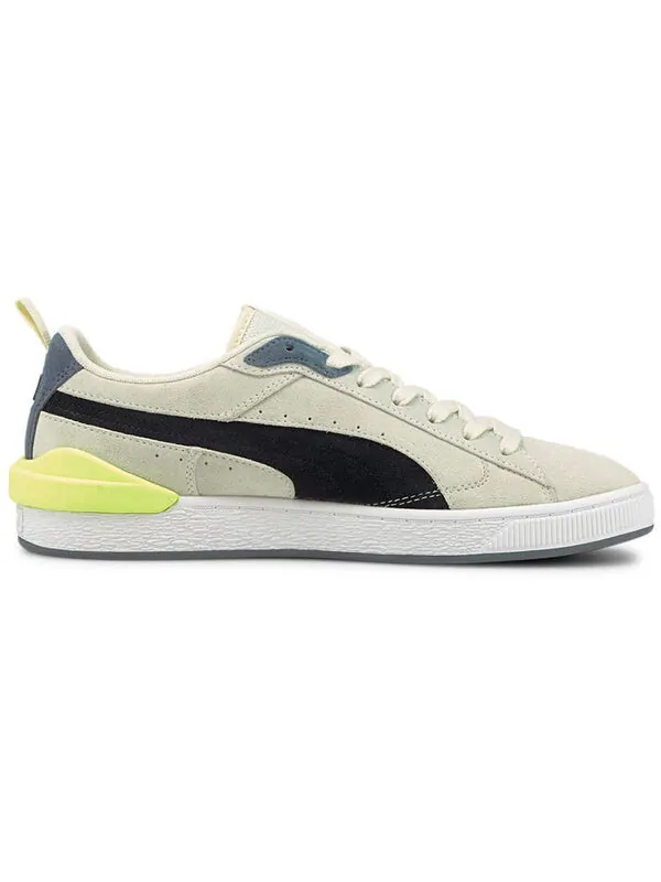 Кроссовки suede bloc 'ivory glow' Puma — изображение 2 из 4, белый/черный/желтый