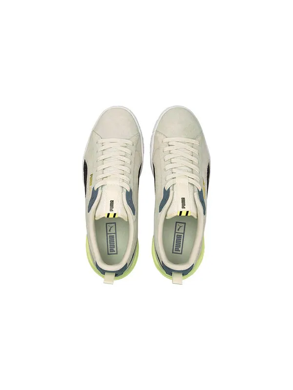 Кроссовки suede bloc 'ivory glow' Puma — изображение 3 из 4, белый/черный/желтый