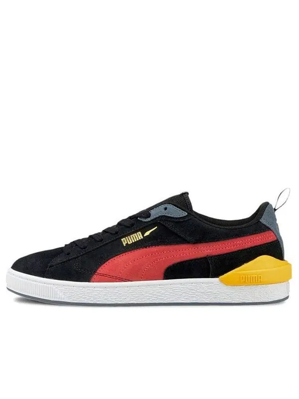 Кроссовки suede bloc 'black yellow red' Puma — изображение 1 из 4, черный/желтый/красный