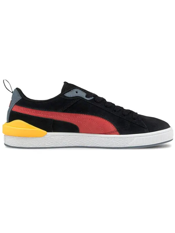 Кроссовки suede bloc 'black yellow red' Puma — изображение 2 из 4, черный/желтый/красный